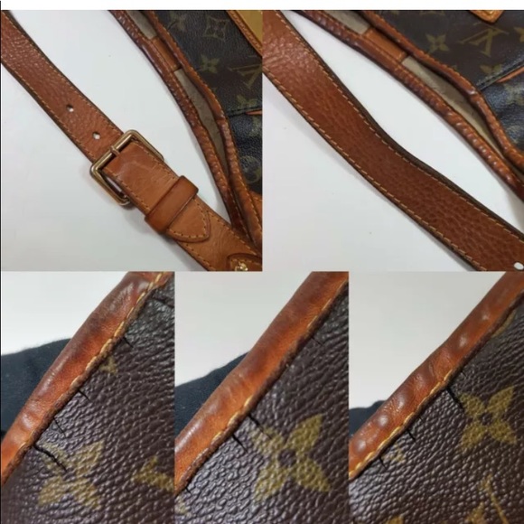 AUTH Louis Vuitton Tote bag Galliera PM Brown Monogram MI4028 On Sale Vintage LV - Picture 11 of 14